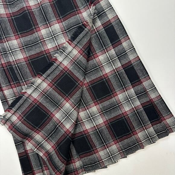 Vintage 1970’s Trader Vic’s Wool Plaid Kilt Skirt Size 6 - Picture 3 of 11